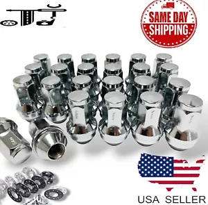 20 14X1.5 CHROME OEM/FACTORY LUG NUT FORD EDGE TRANSIT 150/250/350 HD DUALLY - Picture 1 of 4