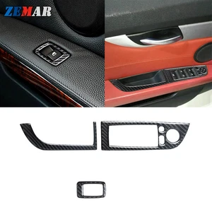 3Pcs Carbon Fiber Window Lift Panel Interior Cover Trim For BMW Z4 E89 2009-2016 - Bild 1 von 11