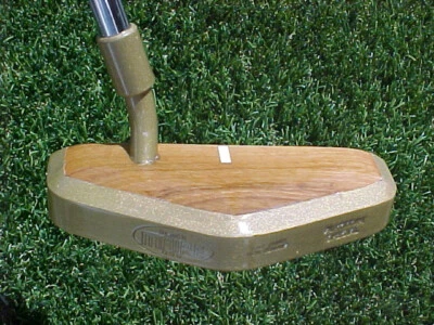 Black Maire Wood Head Platinum Special New Zealand w BRASS 35" Putter Golf Club - Image 1 of 4