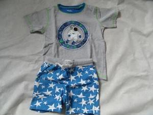 Hatley beautiful short pyjamas shorty astronaut size 4 / 104 top st421 - Picture 1 of 2