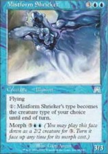 1x Mistform Shrieker - Foil HP, English MTG Onslaught