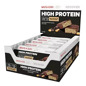 2 x MUSASHI Low Carb High Protein Bars Boxes of 12 (90 grams) - Picture 1 of 5