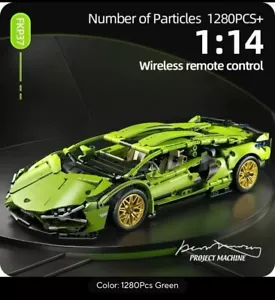 New 1280Pcs Technical Building Blocks Racing Car Model Remote Control - Picture 1 of 1