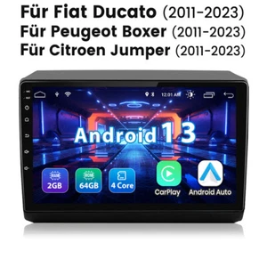 Carplay 2+64G Für Fiat Ducato 2006-2023 1 DIN Android 13 Autoradio GPS Navi DAB+ - Bild 1 von 13