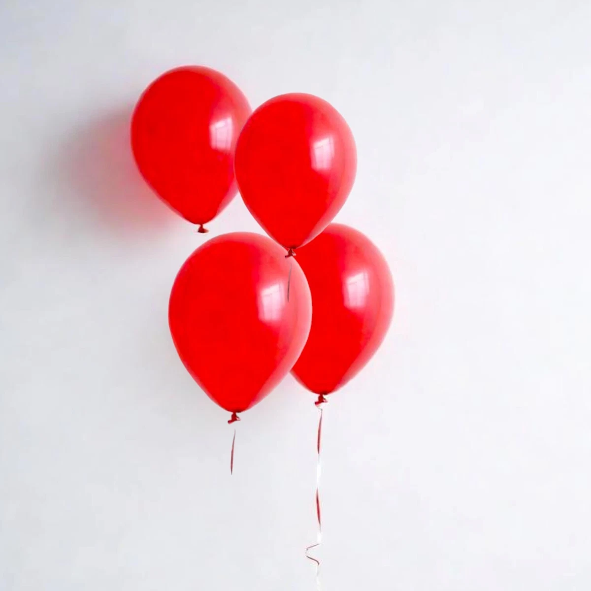 100 Rote Latex-Ballons 12 Zoll / 30 Cm | Für Geburtstag, Hochzeit, Party, Matt, Dick & Stabil