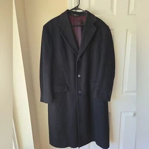 Cardinal of Canada 100% Cashemere Black Coat 42R / Large $1795 - Picture 1 of 11