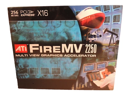 ATI FIRE MV2250 256MB DDR2 DVI PCI-E VIDEO DMS-59 - DDVII/VO RH NA 100-505175 - Image 1 of 4