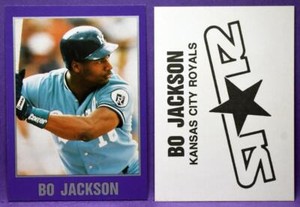 Bo Jackson Kansas City Royals 1989 Star Purple Border Oddball Card - Batting 1