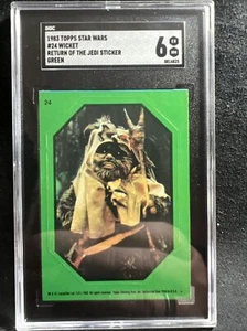 1983 Topps Star Wars Return of the Jedi Sticker #24 Ewok (green) SGC 6!!! Sweet! - Picture 1 of 3