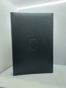 Genuine Mont Blanc Black Faux Leather Notebook Holder - Picture 1 of 4