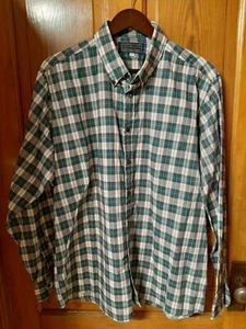 Vintage McGregor Contempory Herren Flanell Hemd XL grün weiß kariert langarm - Bild 1 von 4