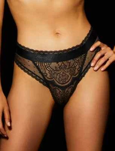 Honey Birdette Large Sofia Slip Panty schwarz transparente Spitze - Bild 1 von 6
