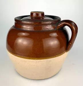 Vintage Robinson Ransbottom Pottery Blue Crown No. 2 Stoneware Crock Beanpot - Picture 1 of 6