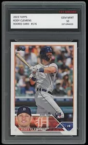 Kody Clemens 2023 Topps Baseball 1st Graded 10 MLB Rookie Card RC Tigers - Picture 1 of 1
