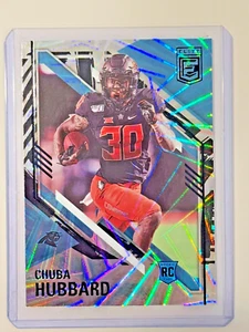 2021 Donruss Elite Chuba Hubbard Razzle Dazzle Rookie Card RC #198 Sp Case Hit - Picture 1 of 2