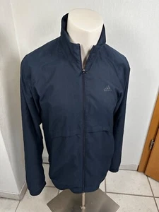 Adidas Windbreaker Sportjacke Herren Gr. M - dunkelblau - wie Neu - mit Maße - Bild 1 von 7