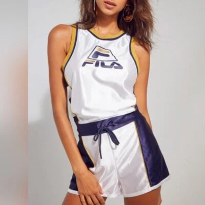 FILA + Urban Outfitters Basketball Drawstring Romper Size Small - Image 1 of 4