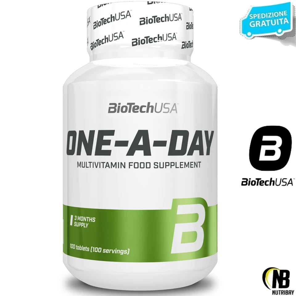 BIOTECH USA Biotech One a Day 100 cpr. Multivitaminico Multiminerale completo Alto Dosaggio