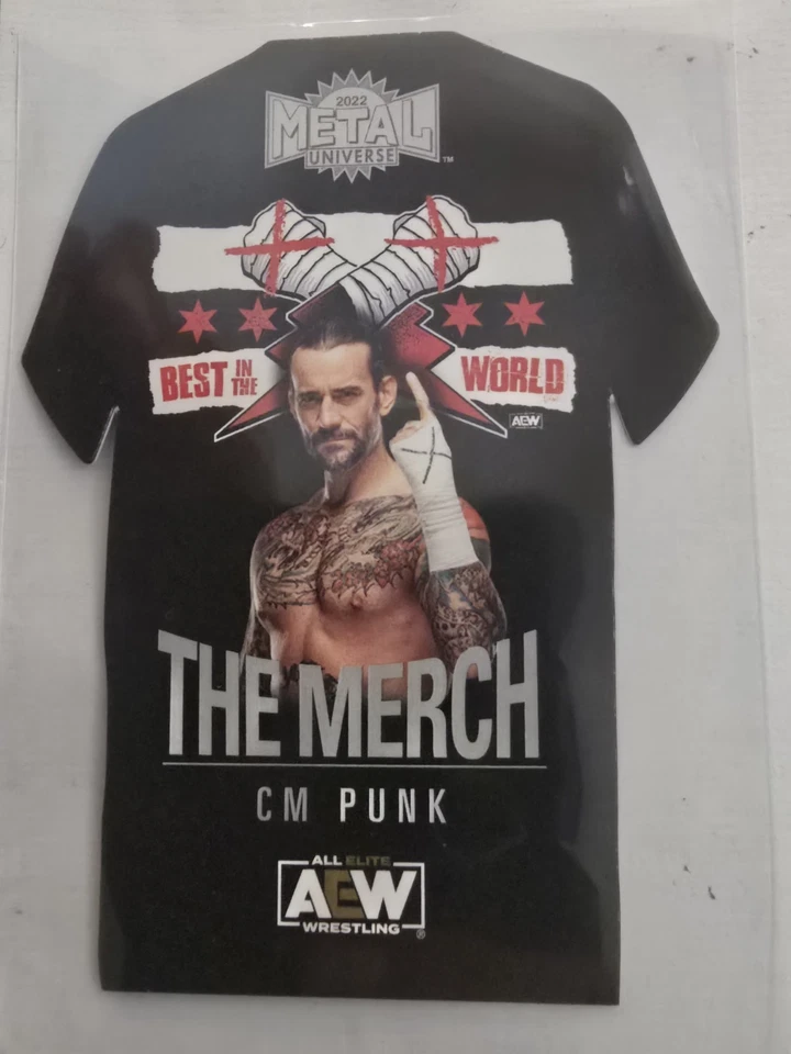 2022 Skybox Metal Universe AEW All Elite Wrestling - The Merch CM Punk #TM-5 - Image 1 of 2