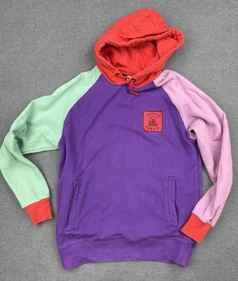 Teddy Fresh Hoodie Mens M Purple Pink Green Colorblock 2.0 Colorful Streetwear - image 1 of 4