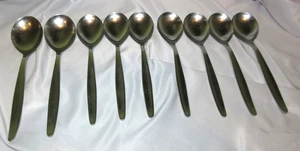 WMF Cromargan Laurel Nine (9) Stainless Spoons Germany EUC - Picture 1 of 3
