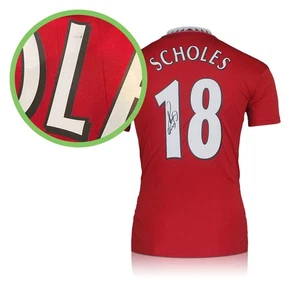 Paul Scholes Signed Manchester United 2022-23 Football Shirt. Damaged A - Picture 1 of 5