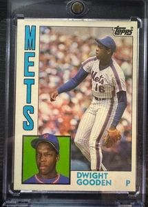 Tarjeta de novato Dwight Gooden 1984 Topps negociada #42T New York Mets ¡RARA DE COLECCIÓN RC! - Imagen 1 de 2