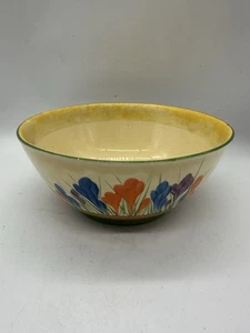 CLARICE CLIFF AUTUMN CROCUS HAVRE SHAPE FRUIT BOWL 1932 - Picture 1 of 7