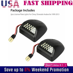 2x SMD LED Luces de matrícula Lámpara para 99-13 Chevy Silverado Avalanche M - Imagen 1 de 8