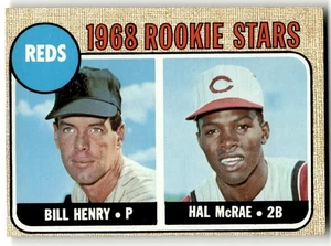 1968 Topps - 1968 Rookie Stars Hal McRae, Bill Henry #384 (RC) - Foto 1 di 2