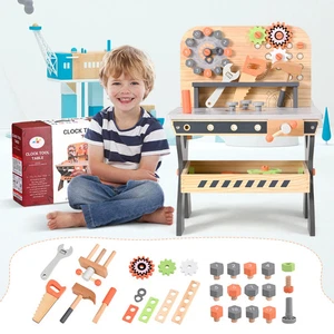 Montessori Holz Busy Board Pyramide Lernspielzeug Werkzeugbank Kinder 3+ - Bild 1 von 6