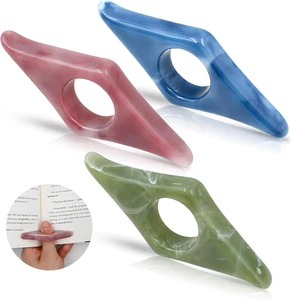 3 Stück Daumen Buch Seitenhalter zum Lesen, Buch Finger Öffner Halter Daumen, Readi - Bild 1 von 7