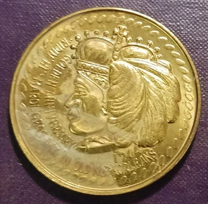 ZULU 1964 BRONZE NEW ORLEANS MARDI GRAS DOUBLOON H. LVIN SHARP - Picture 1 of 2