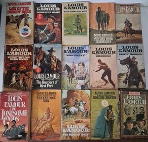 Lot of 15 Louis L'Amour VTG Paperback Books Historical Westerns Frontier B - Picture 1 of 1