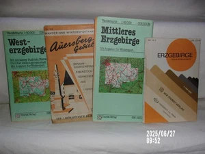 Haushaltsauflösung Konvolut Landkarten / Wanderkarten Erzgebirge DDR - Bild 1 von 1