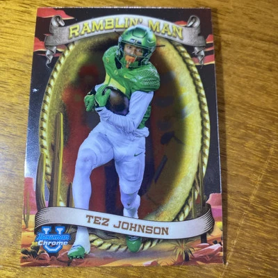 Tez Johnson Ramblin’ Man Bowman U Chrome 2024 Topps Football - image 1 of 4