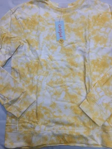 Kids' Drop Shoulder Crewneck Sweatshirt Cat & Jack Mustard Yellow Size XL - Picture 1 of 6