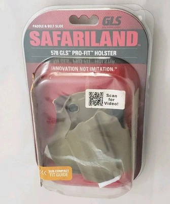 Safariland Left Hand Holster 578 GLS Pro-fit Subcompact FDE 578-183-552 Glock 26 - Image 1 of 4