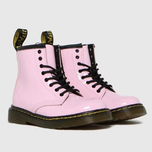 Stivaletti da combattimento Dr. Martens rosa Delaney per bambina taglia 11 con cerniera laterale - Foto 1 di 5