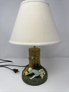 Charpente Disney Classic Winnie Puuh Lampenfuß mit Schirm getestet/funktioniert 11" - Bild 1 von 12