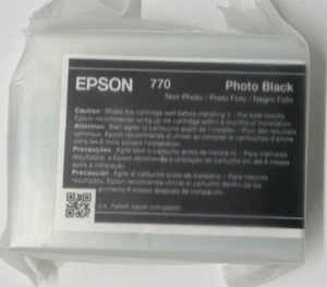Neu Original Epson 770 Photo Schwarz Tintenpatronen Tasche SureColor P700 - Bild 1 von 2