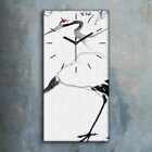 Horloge décorative sur toile 30x60 Tableau peinture traditionnel japonais oiseau