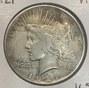1921 Peace Dollar, VF (6048) - Picture 1 of 2