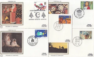 Benham First Day Cover Set - Christmas x 5 1981 - Picture 1 of 1