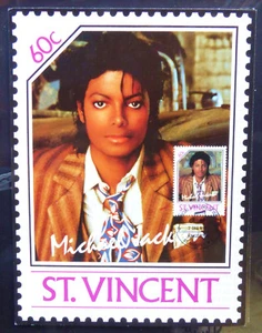 MICHAEL*JACKSON*1985*KARTE*1. TAG*STEMPEL*OFFIZIELL*POP*ST VINCENT*SELTEN1SAMMLER - Bild 1 von 7