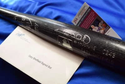 Gary Sheffield JSA And Dodgers Louisville Slugger Bat Signed Game Issued - Image 1 of 2