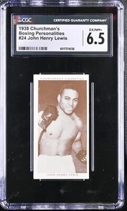 1938 Churchman's Boxing Personalities #24 John Henry Lewis - CGC 6.5 Ex/NM+ - Picture 1 of 2