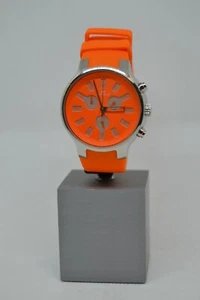 LORENZ ICONOGRAPH 026783AA Silicone Neon Orange Sub 50mt Watch - Picture 1 of 2