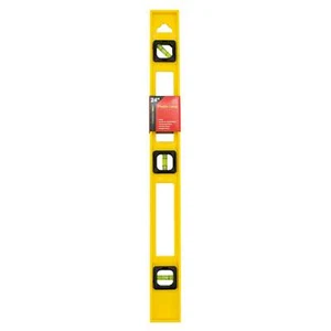 Tool Essentials 24" 3-Vial Level Plastic Frame In Yellow - Picture 1 of 1