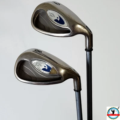 Callaway Hawk Eye 8 & 9 Irons Lot Graphite Seniors-Flex RH (Fair Condition) - Image 1 of 4